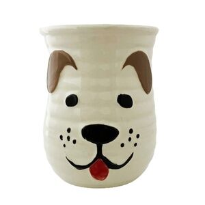 Dog Face Large Mug By DEI, Built In Handle Hand Warmer for the Right Hand
